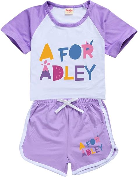 Xpialong A for Adley Girls Summer Comfortable Pajamas pjs Casual Short ...