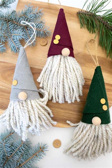 Easy DIY Gnome Ornament - Single Girl's DIY