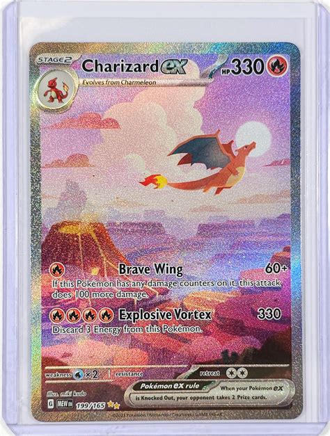 Pokemon CHARIZARD #199 - Scarlet & Violet 151 - SECRET FULL ART ...