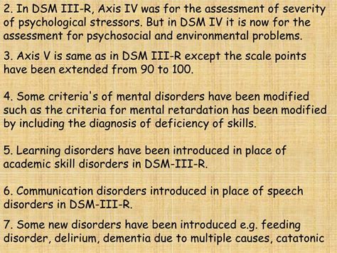 PPT - DSM IV CLASSIFICATION SYSTEM PRESENTED BY- PowerPoint Presentation - ID:4168514