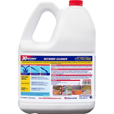 30 SECONDS 2.5-Gallon Mold and Mildew Stain Remover Concentrated ...