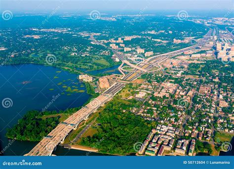 Washington DC Aerial View in USA Stock Photo - Image of capital ...