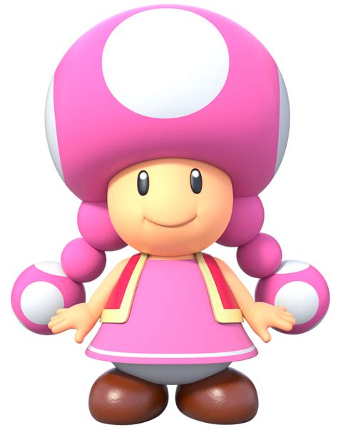 NSMBU Delux Toadette render by falconburst322 on DeviantArt