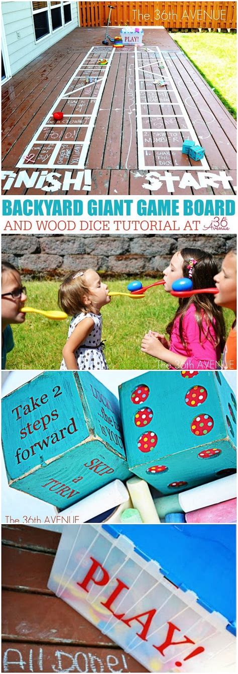 Kid Activities – Backyard Giant Game Board | Games for kids, Giant games, Activities for kids