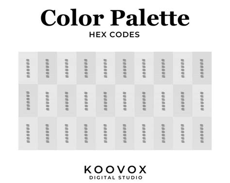 Pastel Color Palette for Procreate, Color Swatches, Hex Codes, Pastel Rainbow Procreate Palette ...