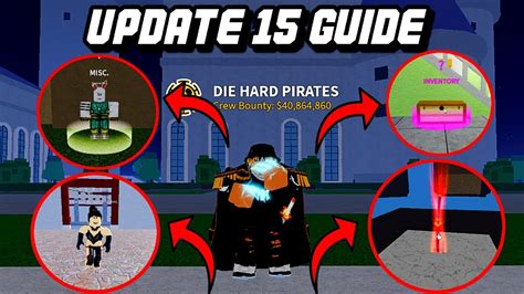 BLOX FRUITS UPDATE 15 GUIDE ALL LOCATIONS/HOW TO GET NEW WEAPONS AND NEW FIGHTING STYLE - YouTube