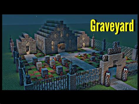 Minecraft: How To Build A Graveyard - YouTube