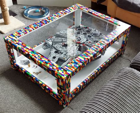 Lego Coffee Table | Lego furniture, Lego room, Lego display