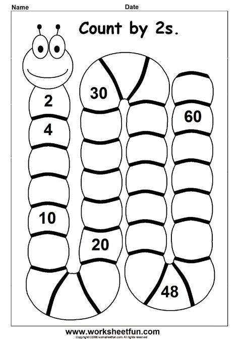 Count by 2s worksheet - Maybe use a hundreds chart to help ...