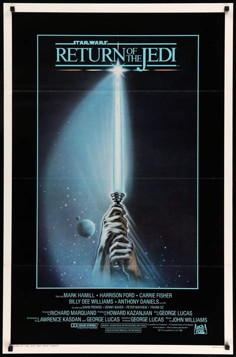 Return of the Jedi (1983) Original One-Sheet Movie Poster - Original ...