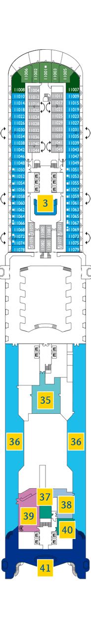 Costa Diadema Deck plan & cabin plan