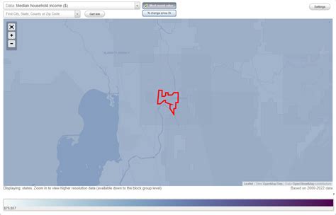 Chiloquin, Oregon (OR) income map, earnings map, and wages data