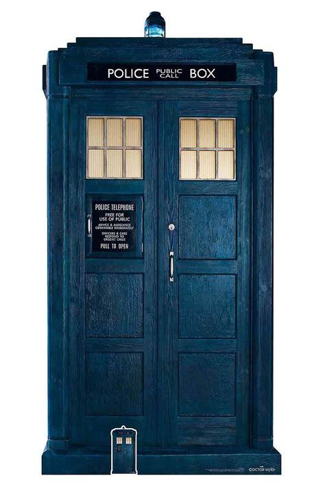 The Tardis from The 13th Doctor Who Official Cardboard Cutout / Standee / Standup | Fruugo AU