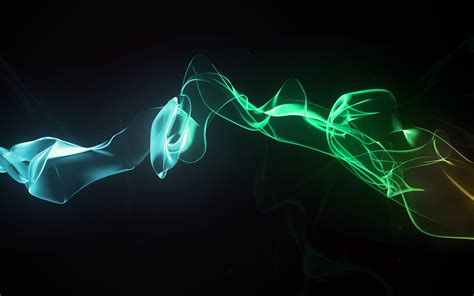 Vibrant Smoke Symphony - Cool Abstract HD Wallpaper