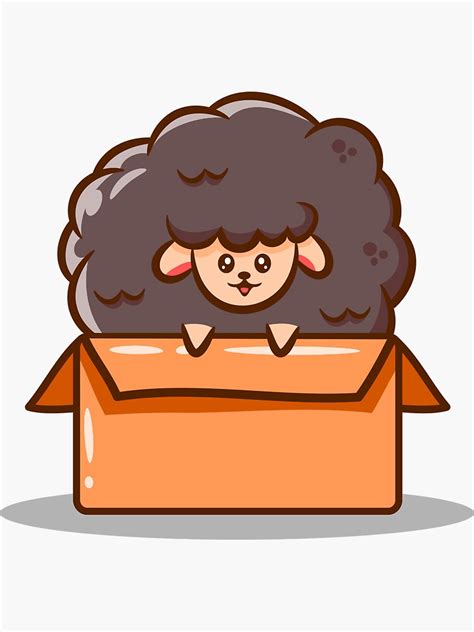 "cute sheep illustration" Sticker for Sale by yuandesignreal | Redbubble