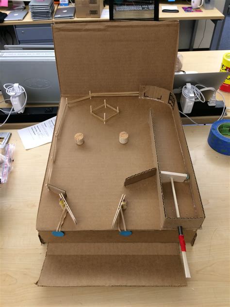 Cardboard Pinball Game