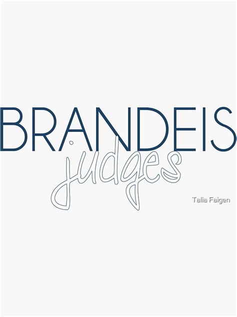 "Brandeis University" Sticker for Sale by taliafaigen | Redbubble