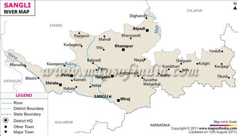 Sangli River Map