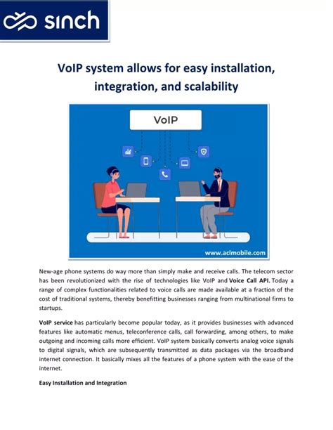 PPT - VoIP system allows for easy installation, integration, and scalability PowerPoint ...