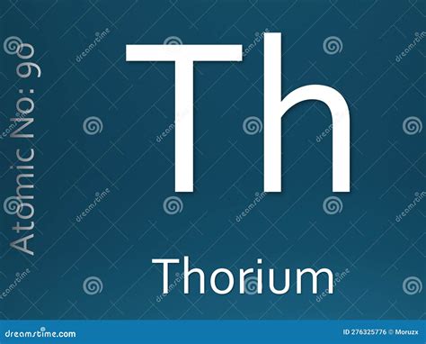 Thorium Chemical Element Symbol On Magenta Background Royalty-Free ...