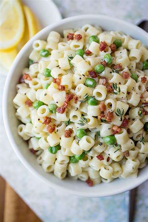 Summer Macaroni Salad in a Lemon-Thyme Dressing