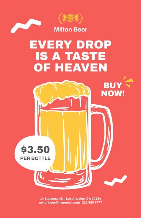 Beer Poster Template Free