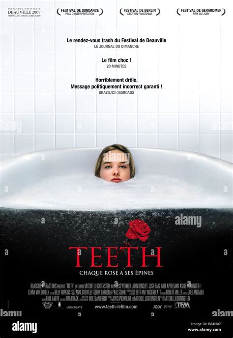 Teeth Teeth Year: 2007 - USA Affiche / Poster Jess Weixler Director: Mitchell Lichtenstein Stock ...