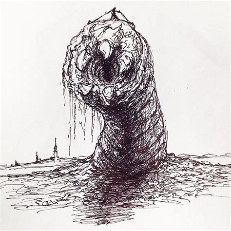 Shai-Hulud. 20 minute sharpie challenge. #portland #oregon #art # ...