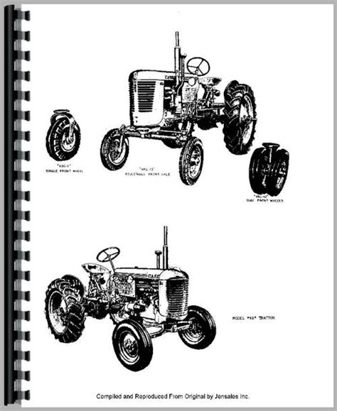 Case VAC Tractor Parts Manual