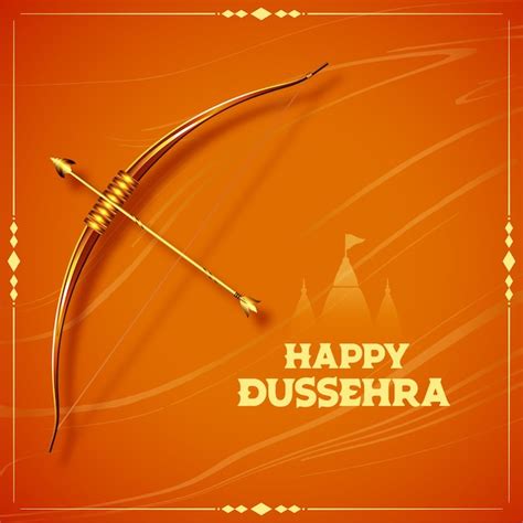 Free Vector | Traditional happy dussehra festival card design