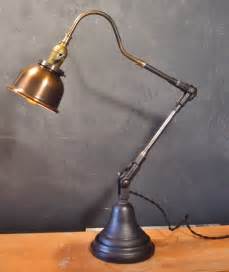 Vintage Industrial Style Desk Lamp w/ Copper Shade · DW Vintage ...