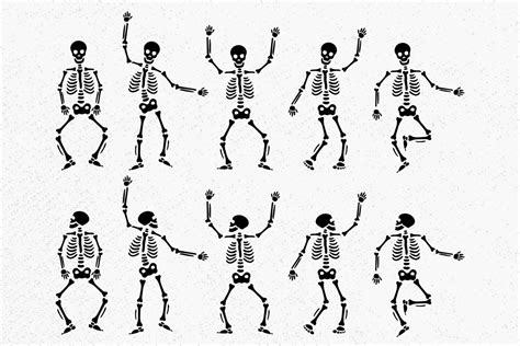 Dancing Skeleton Svg, Graveyard Skeleton, Human Skeleton svg, Skeleton Bones svg, Skeleton Cut ...