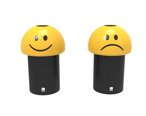 Emoji Recycling Novelty Bins | School Bin | Leafield Environmental