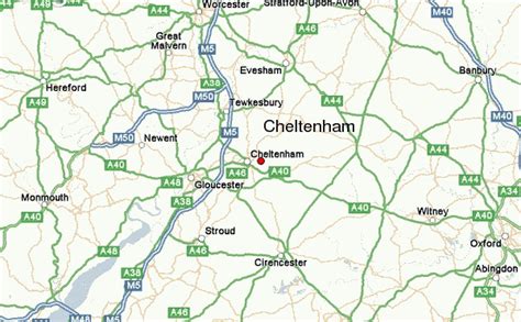 Cheltenham Map - TravelsFinders.Com