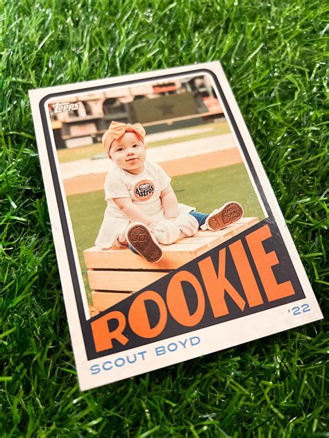 DIGITAL FILE Custom Rookie Year Baseball Card First - Etsy