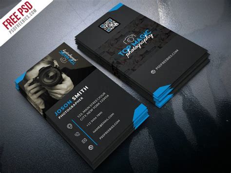 Photographer Business Card PSD Bundle | PSDFreebies.com