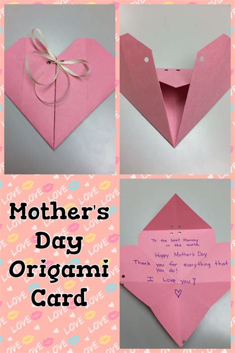 Origami Mother's Day card.