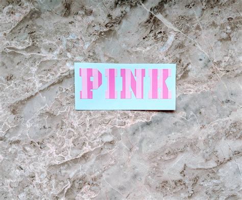 VS Pink Inspired Vinyl Adhesive Decal Car Decal Window | Etsy