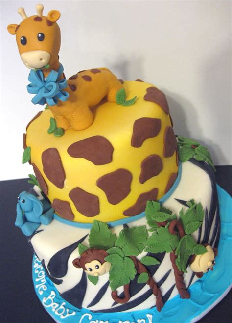 Jungle Baby Shower Cake / Safari Theme Baby Shower - CakeCentral.com ...