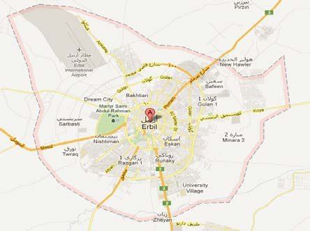 A-Map of Iraq showing northern part.B-Map of Erbil City showing studied... | Download Scientific ...