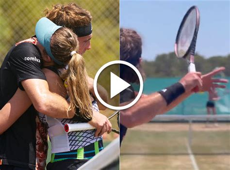 WATCH! Stefanos Tsitsipas and girlfriend Paula Badosa practice together ...