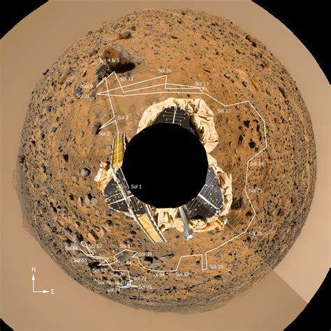 Mars PathFinder Rover Traverse Image – NASA Mars Exploration