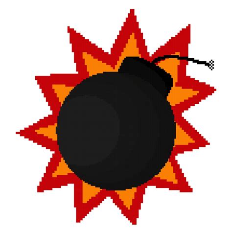 bomb illustration with pixel theme 2 4815169 Vector Art at Vecteezy