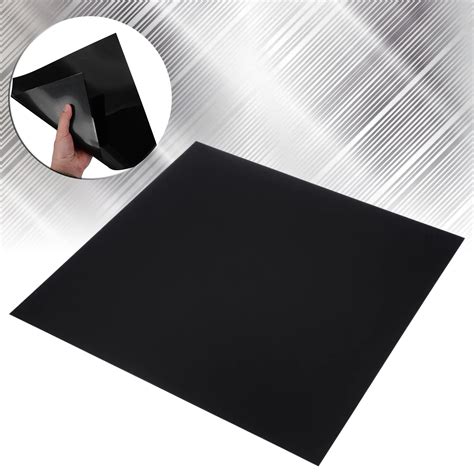 1 Piece Black ABS Plastic Sheets 300x300x0.5mm Black ABS Plastic Sheet Flexible Smooth Back High ...