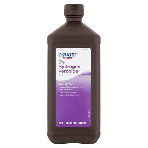 Equate 3% Hydrogen Peroxide USP Antiseptic, 32 fl oz - Walmart.com