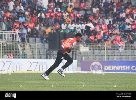 Non Exclusive: 28 January 2023 in Sylhet-Bangladesh: Comilla Victorians team bowler MUSTAFIZUR ...