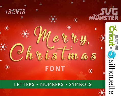 MERRY CHRISTMAS FONT svg Script Alphabet svg Vine letter