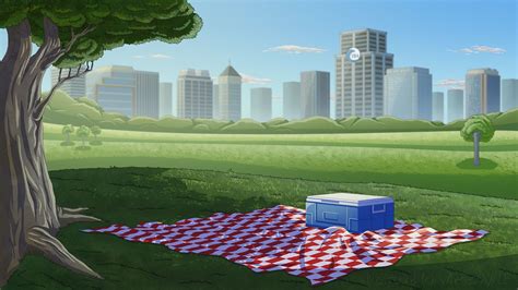 ArtStation - City Park, Anastasia Evans | Anime background, Episode ...