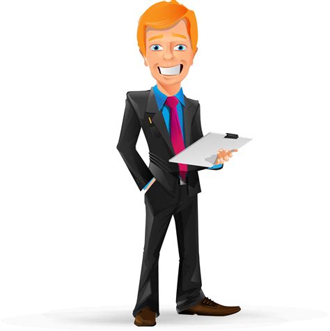 Manager Clipart Png - Business Man Cartoon Png Transparent Png - Full Size Clipart (#3213608 ...