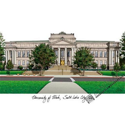 University of Utah Campus Images Lithograph Print - Walmart.com